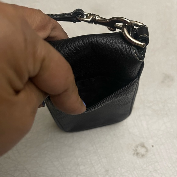 Coach Black Pebbled Leather Phone Case Crossbody - Picture 3 of 9